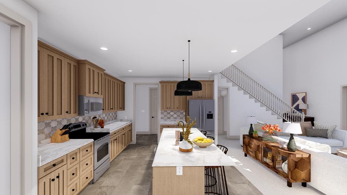 Plan 61297UT: Exclusive New American House Plan with Home Office and Optionally Finished Basement - 2682 Sq Ft - Image #16 - Craftsman, Modern Farmhouse, New American, Northwest