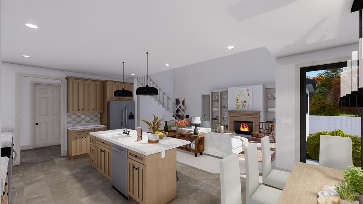 Plan 61297UT: Exclusive New American House Plan with Home Office and Optionally Finished Basement - 2682 Sq Ft - Image #19 - Craftsman, Modern Farmhouse, New American, Northwest