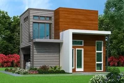 2-Story Modern Tiny Home with Open Garage