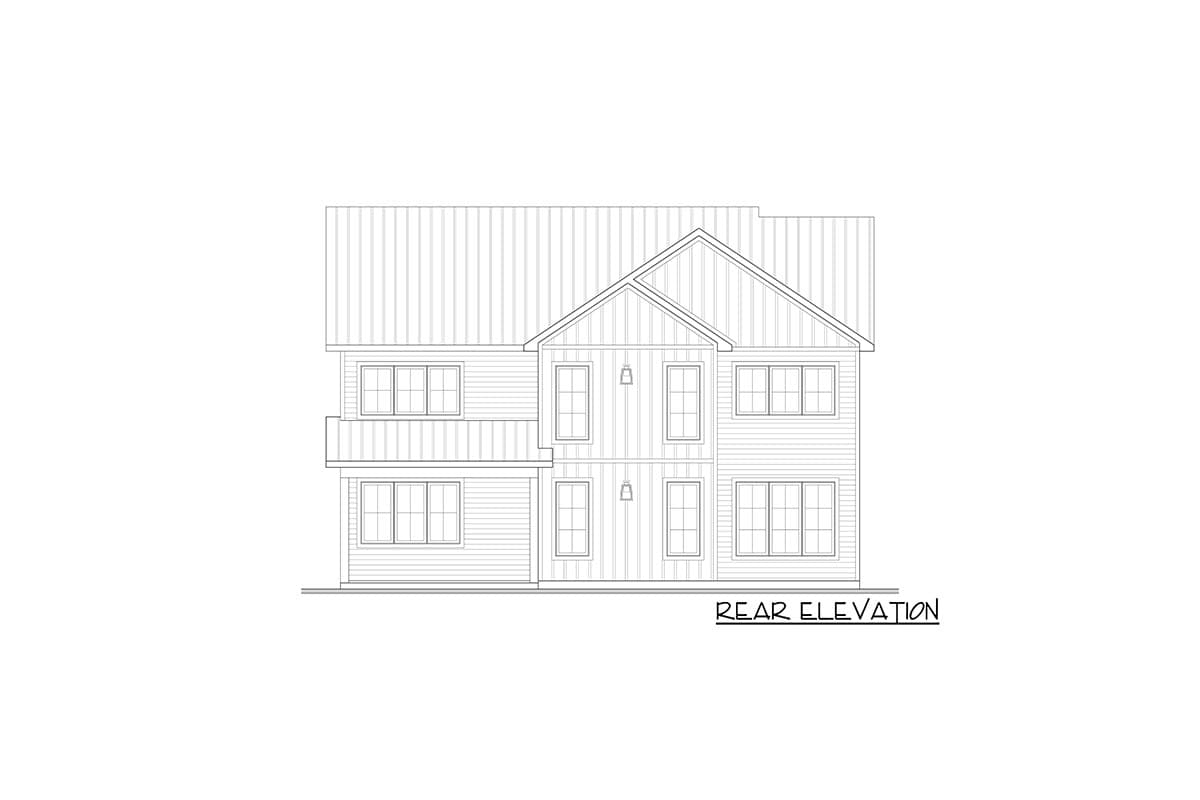 Plan 22640DR: Modern Farmhouse with Home Office and Upstairs Master with Direct Laundry Access - Image #13 - Farmhouse, Modern Farmhouse, New American