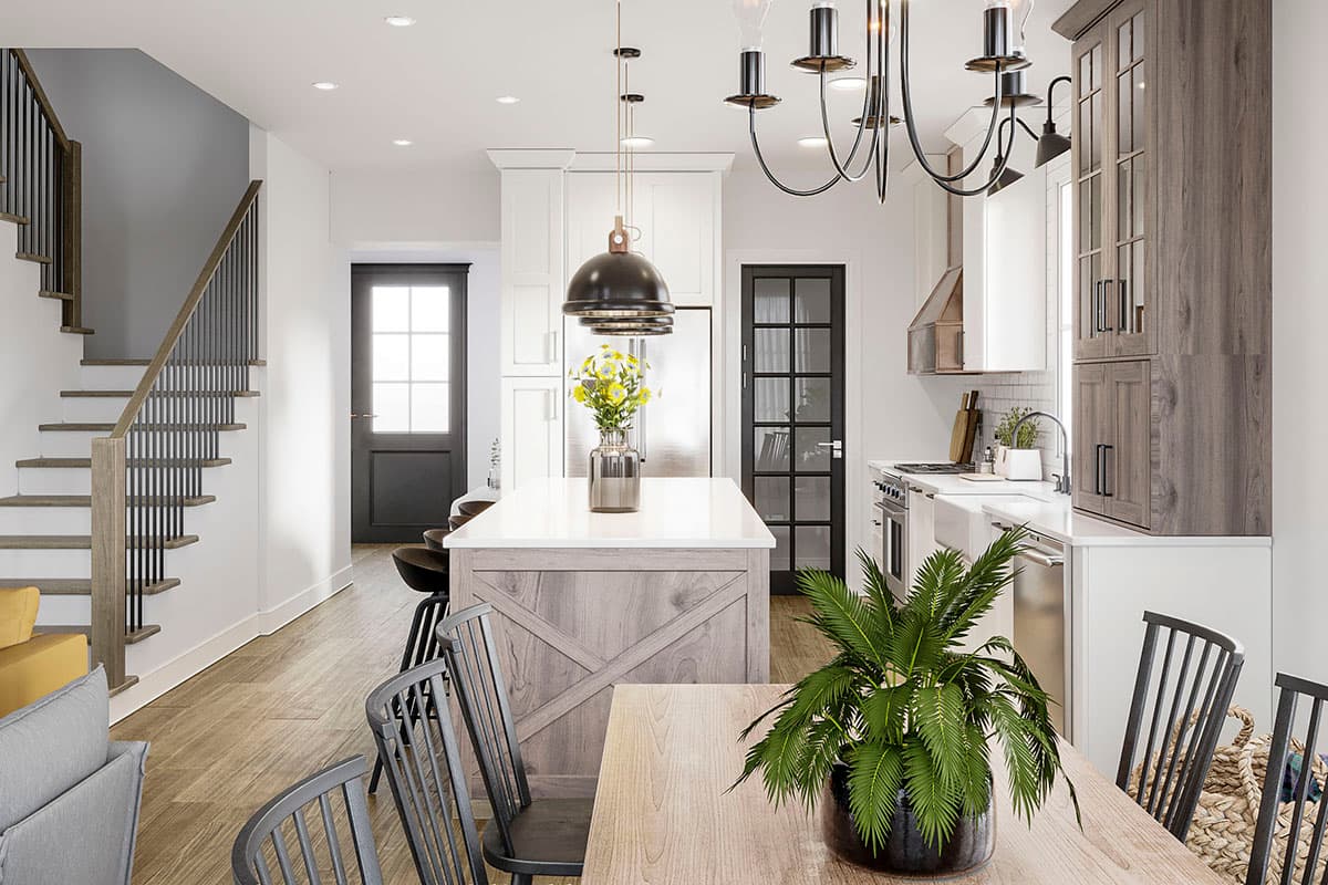 Plan 22640DR: Modern Farmhouse with Home Office and Upstairs Master with Direct Laundry Access - Image #8 - Farmhouse, Modern Farmhouse, New American