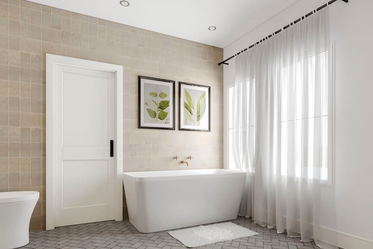 Plan 22640DR: Modern Farmhouse with Home Office and Upstairs Master with Direct Laundry Access - Image #11 - Farmhouse, Modern Farmhouse, New American