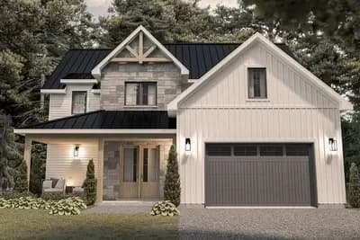 Modern Farmhouse with Home Office and Upstairs Master with Direct Laundry Access