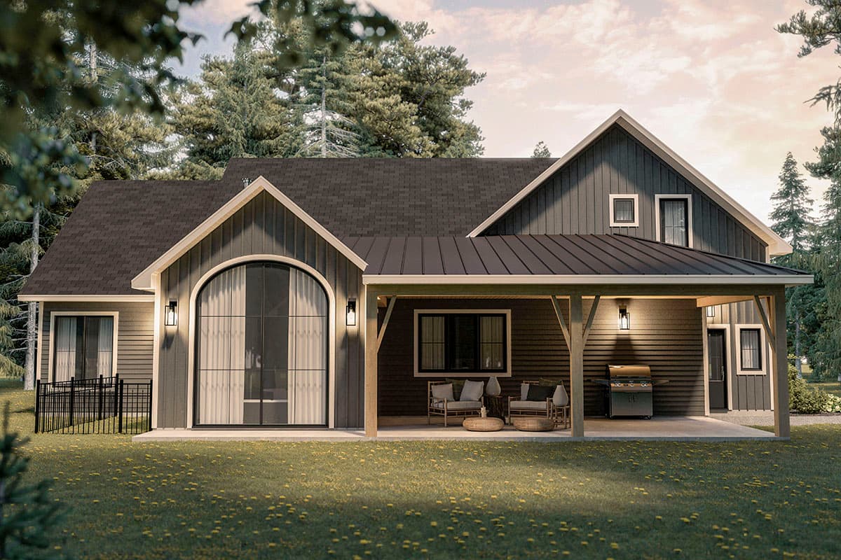 Plan 22641DR: Modern French-style House Plan with Upstairs Secret Room for the Kids - Image #4 - European, French Country, Transitional