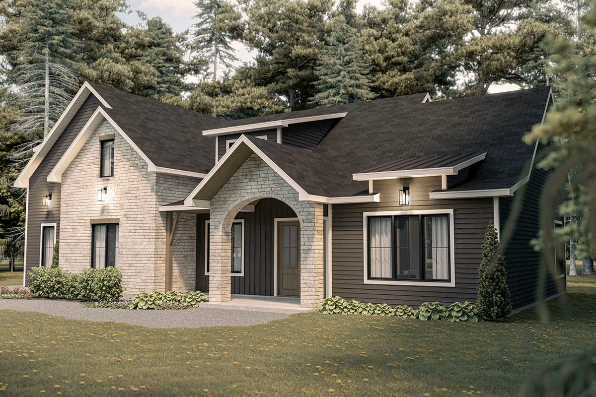 Plan 22641DR: Modern French-style House Plan with Upstairs Secret Room for the Kids - Image #7 - European, French Country, Transitional