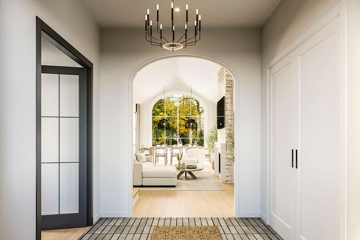 Plan 22641DR: Modern French-style House Plan with Upstairs Secret Room for the Kids - Image #9 - European, French Country, Transitional