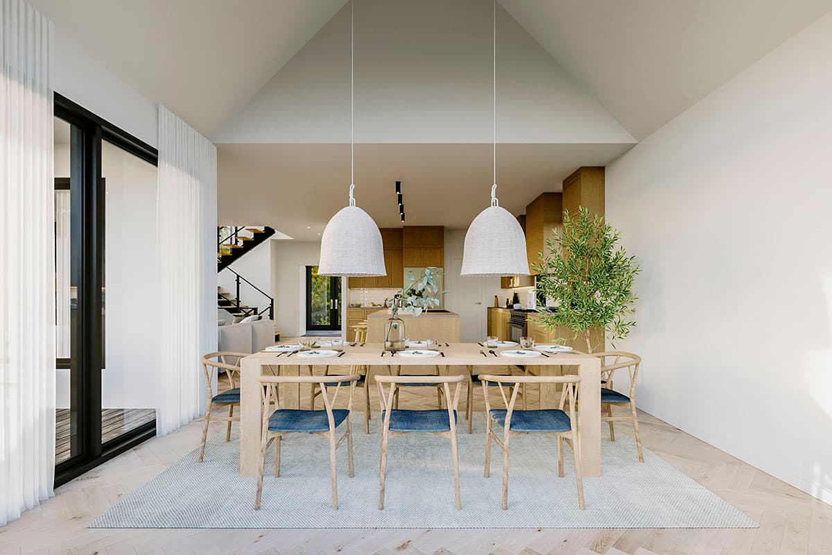 Plan 22642DR: 4-Bed Contemporary Home Plan with Home Office and Vaulted Dining Room - Image #13 - Contemporary, New American, Scandinavian