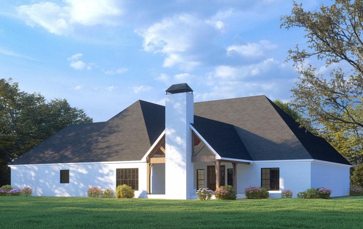 Plan 70772MK: Modern French Country House Plan with Optional Bonus Level - 2797 Sq Ft - Image #4 - Country, European, French Country, New American, Ranch, Southern, Transitional