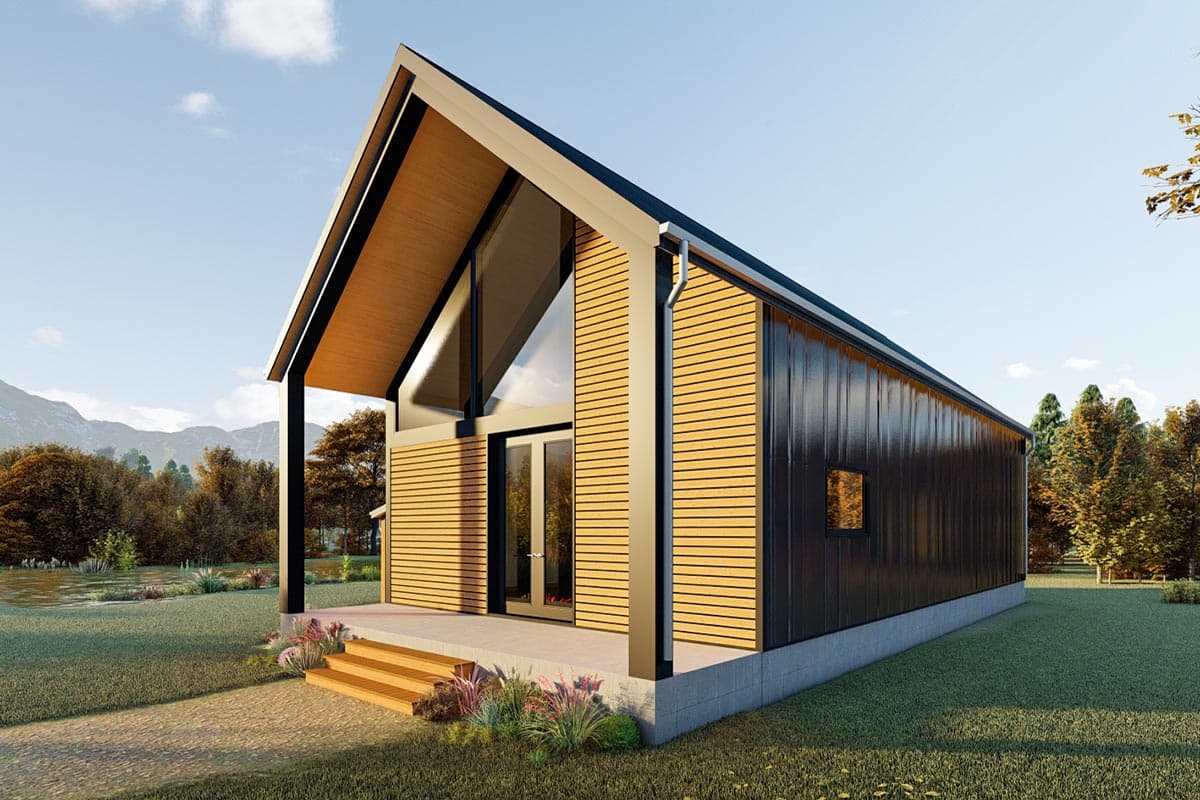 Plan 777007MTL: Contemporary 2-Bed House Plan with Dramatic Vaulted Interior  - Image #8 - Cabin, Contemporary, Modern, Scandinavian