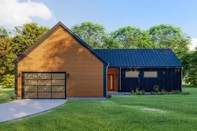 Mountain Cottage Plan with Large Utility Room