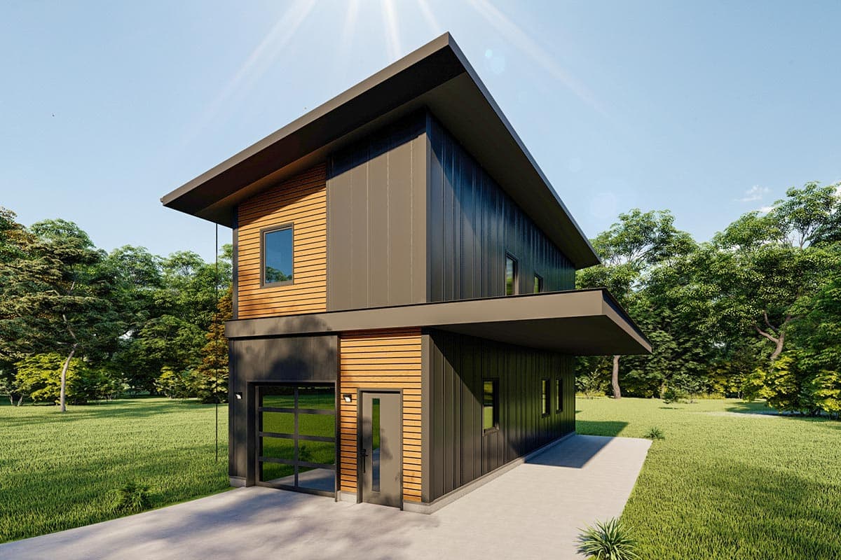Plan 777009MTL: Mountain Modern Home Plan for Tiny Living - Image #10 - Contemporary, Cottage, Modern, Mountain, Northwest, Vacation