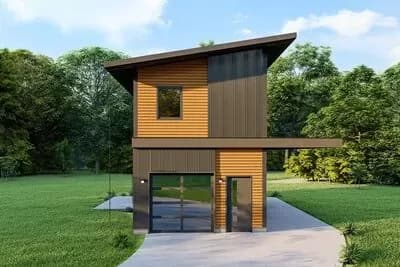 Mountain Modern Home Plan for Tiny Living