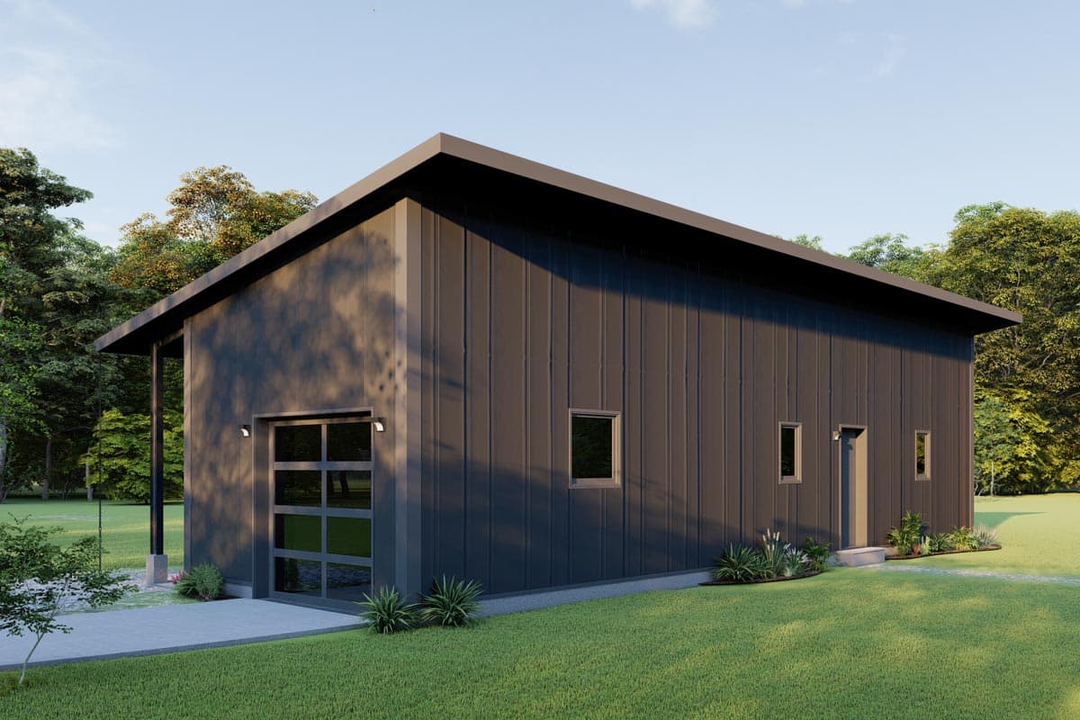 Plan 777011MTL: Contemporary 512 Square Foot ADU - Image #8 - Contemporary, Mountain, New American, Vacation