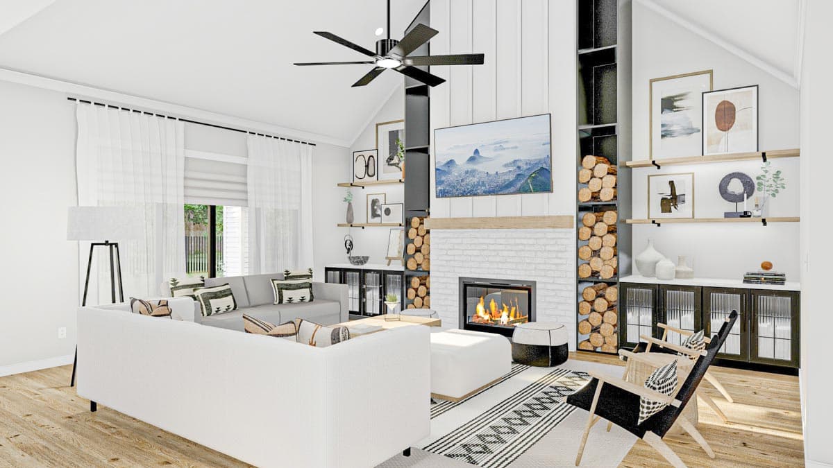 Plan 623112DJ: 1.5 Story Modern Cottage House Plan with 3 Bedrooms - Image #6 - Cottage, Country, European, New American, Traditional, Transitional