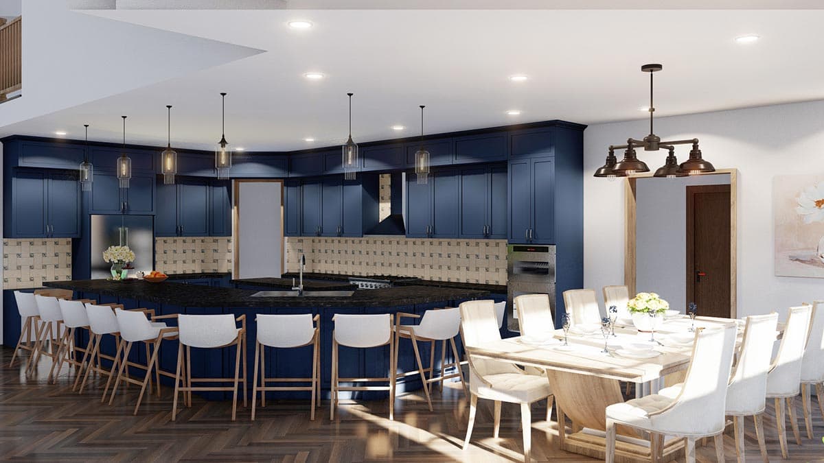 Plan 70774MK: Grand Home Plan with Circular Stair and an RV Garage - 4521 Sq Ft - Image #10 - Craftsman, European, Traditional