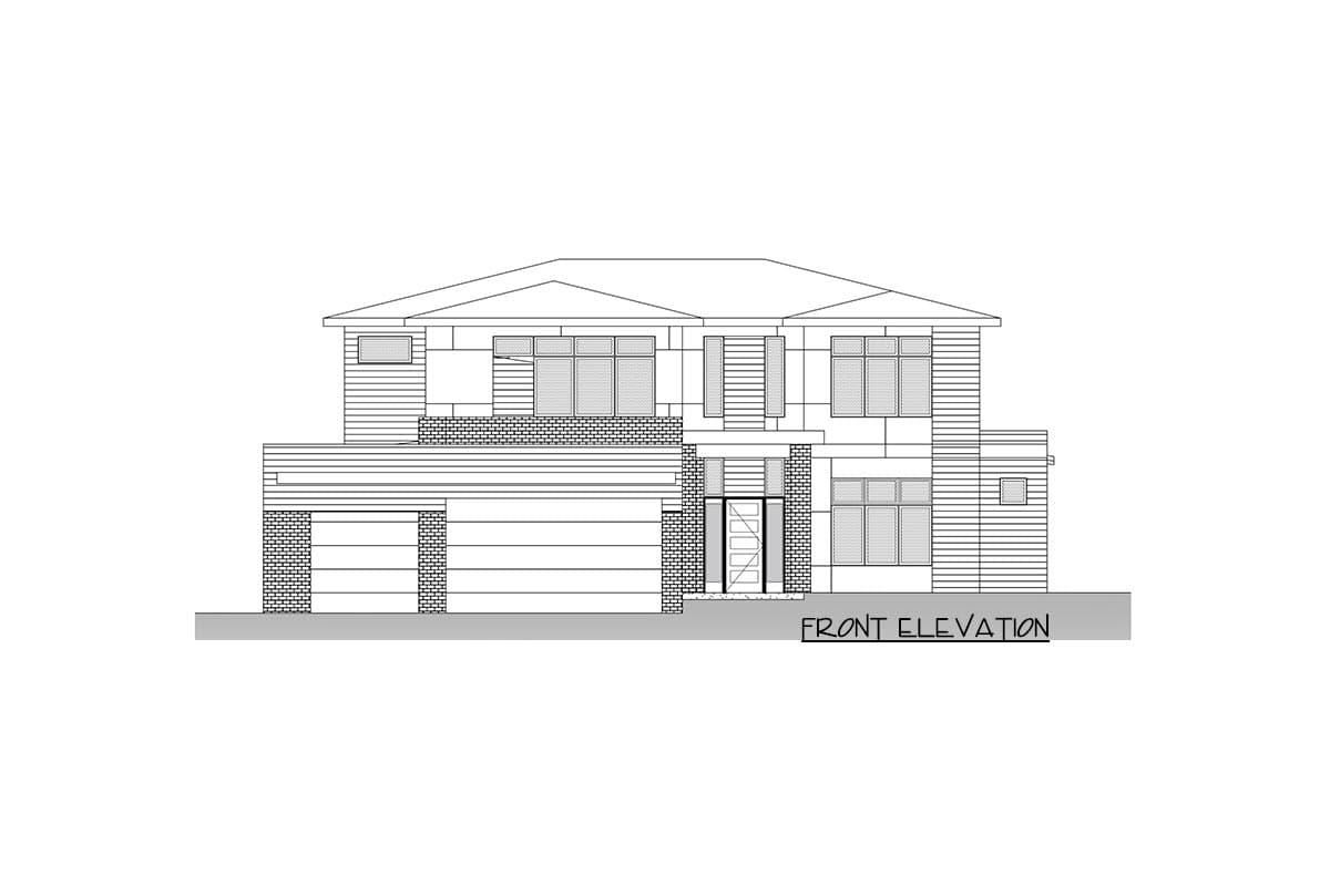 Plan 666174RAF: Mid-century Modern with 2-story Foyer and Great Room - Image #5 - Contemporary, Mid Century Modern, Modern, Northwest