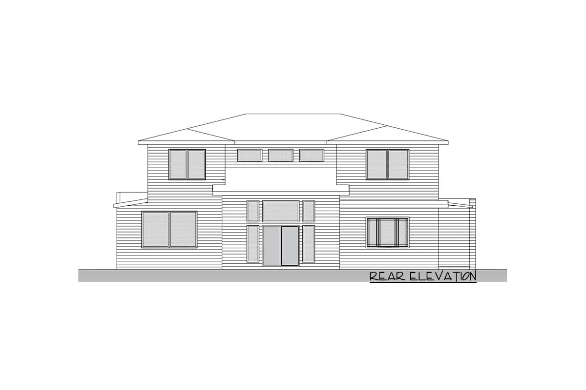 Plan 666174RAF: Mid-century Modern with 2-story Foyer and Great Room - Image #7 - Contemporary, Mid Century Modern, Modern, Northwest