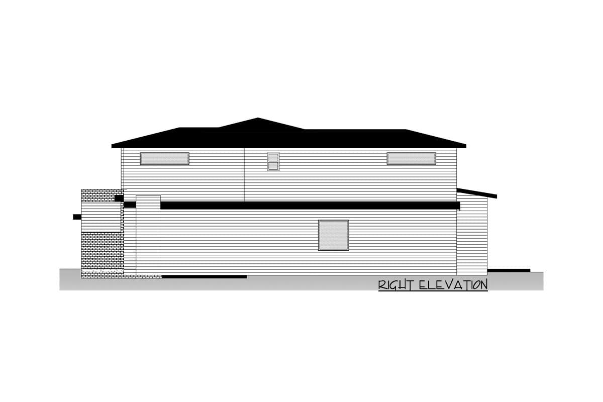 Plan 666174RAF: Mid-century Modern with 2-story Foyer and Great Room - Image #8 - Contemporary, Mid Century Modern, Modern, Northwest