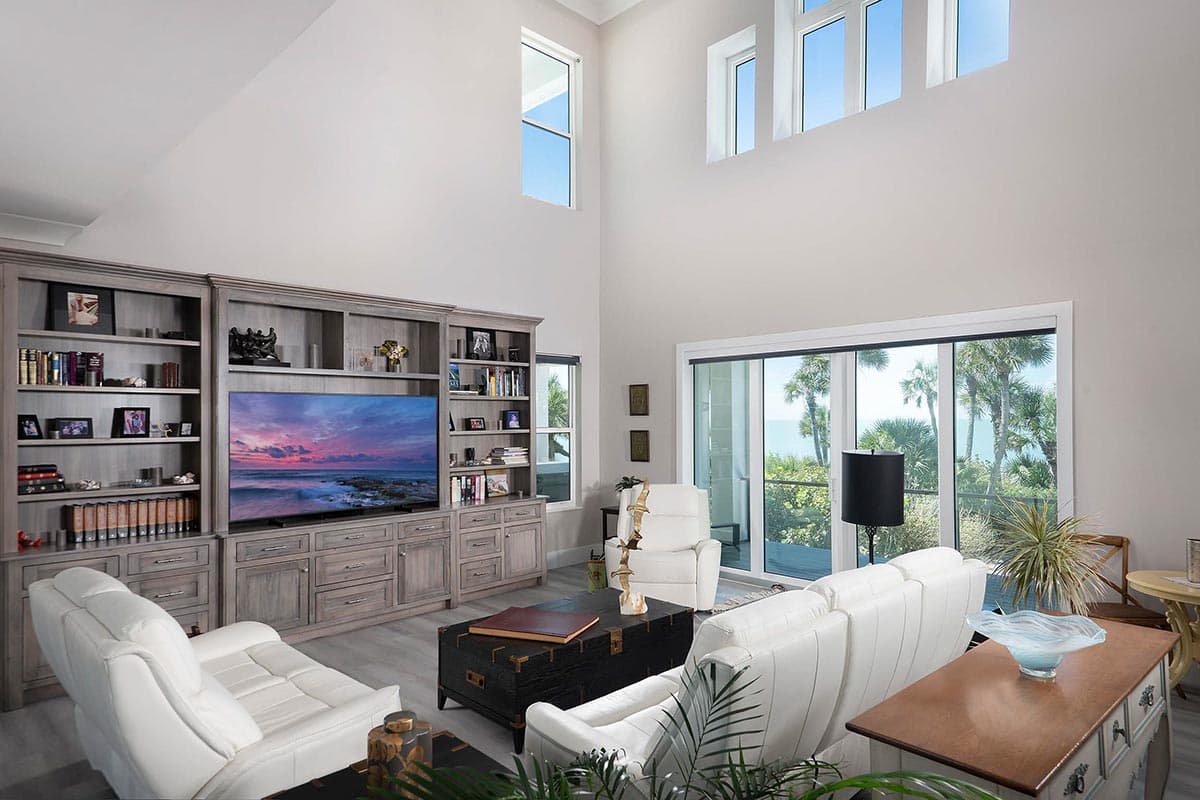 Plan 33242ZR: 3-Story Coastal Contemporary Home Plan with 2-Story Great Room - 3123 Sq Ft - Image #9 - Beach, Coastal, Coastal Contemporary, Contemporary, Florida-Style, Low Country, Southern, Vacation