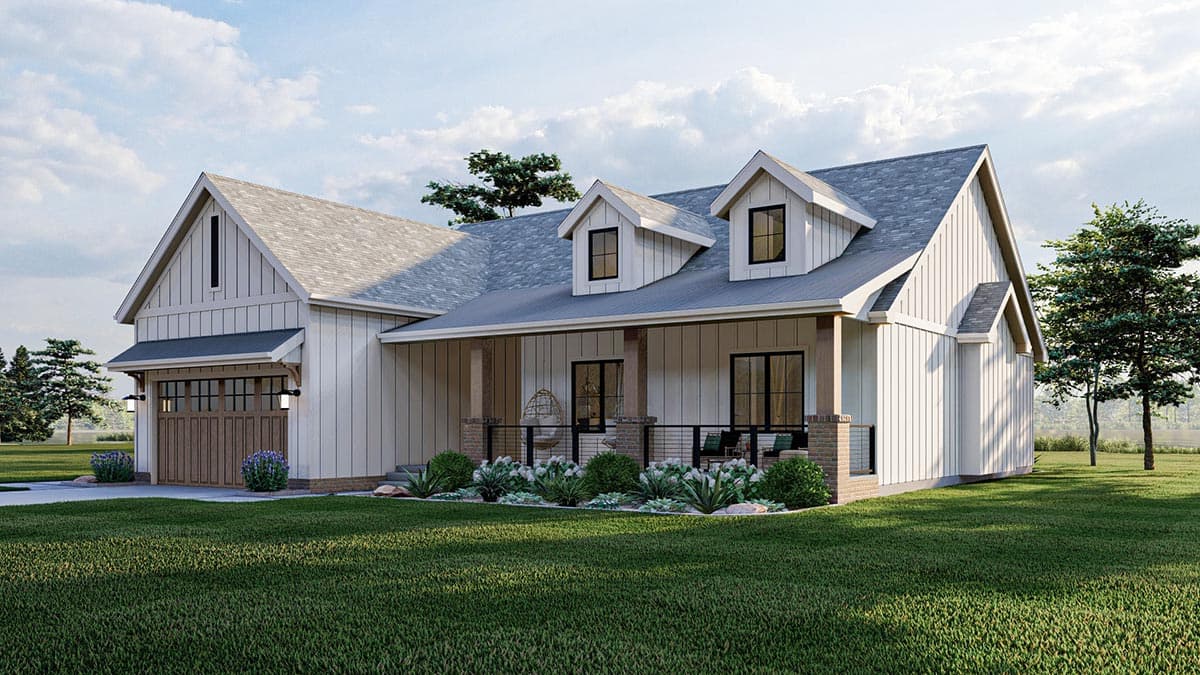 Plan 623115DJ: 1700 Sq Ft Modern Farmhouse Plan with 3 Bedrooms - Image #6 - Cottage, Country, Modern Farmhouse, New American, Ranch, Traditional