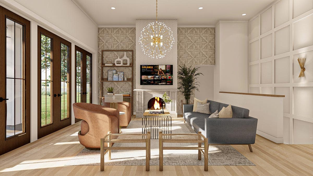 Plan 623115DJ: 1700 Sq Ft Modern Farmhouse Plan with 3 Bedrooms - Image #9 - Cottage, Country, Modern Farmhouse, New American, Ranch, Traditional