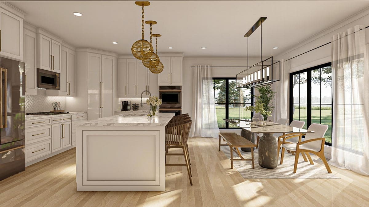 Plan 623115DJ: 1700 Sq Ft Modern Farmhouse Plan with 3 Bedrooms - Image #10 - Cottage, Country, Modern Farmhouse, New American, Ranch, Traditional