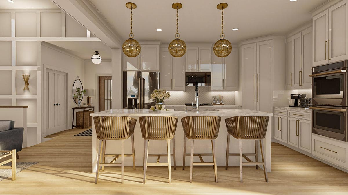 Plan 623115DJ: 1700 Sq Ft Modern Farmhouse Plan with 3 Bedrooms - Image #11 - Cottage, Country, Modern Farmhouse, New American, Ranch, Traditional