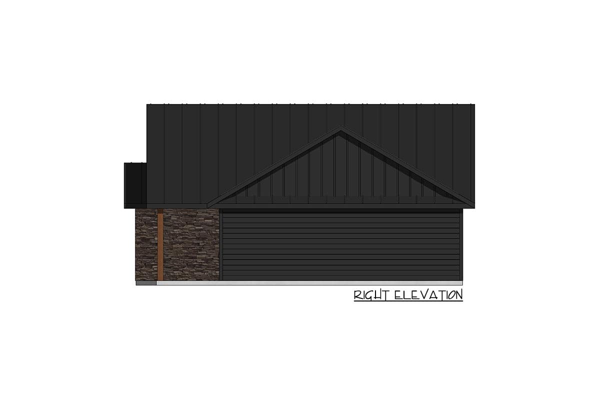 Plan 420042WNT: 1162 Square Foot Rustic 3 Bedroom New American Ranch  - Image #6 - Cottage, Craftsman, Mountain, New American, Ranch, Rustic