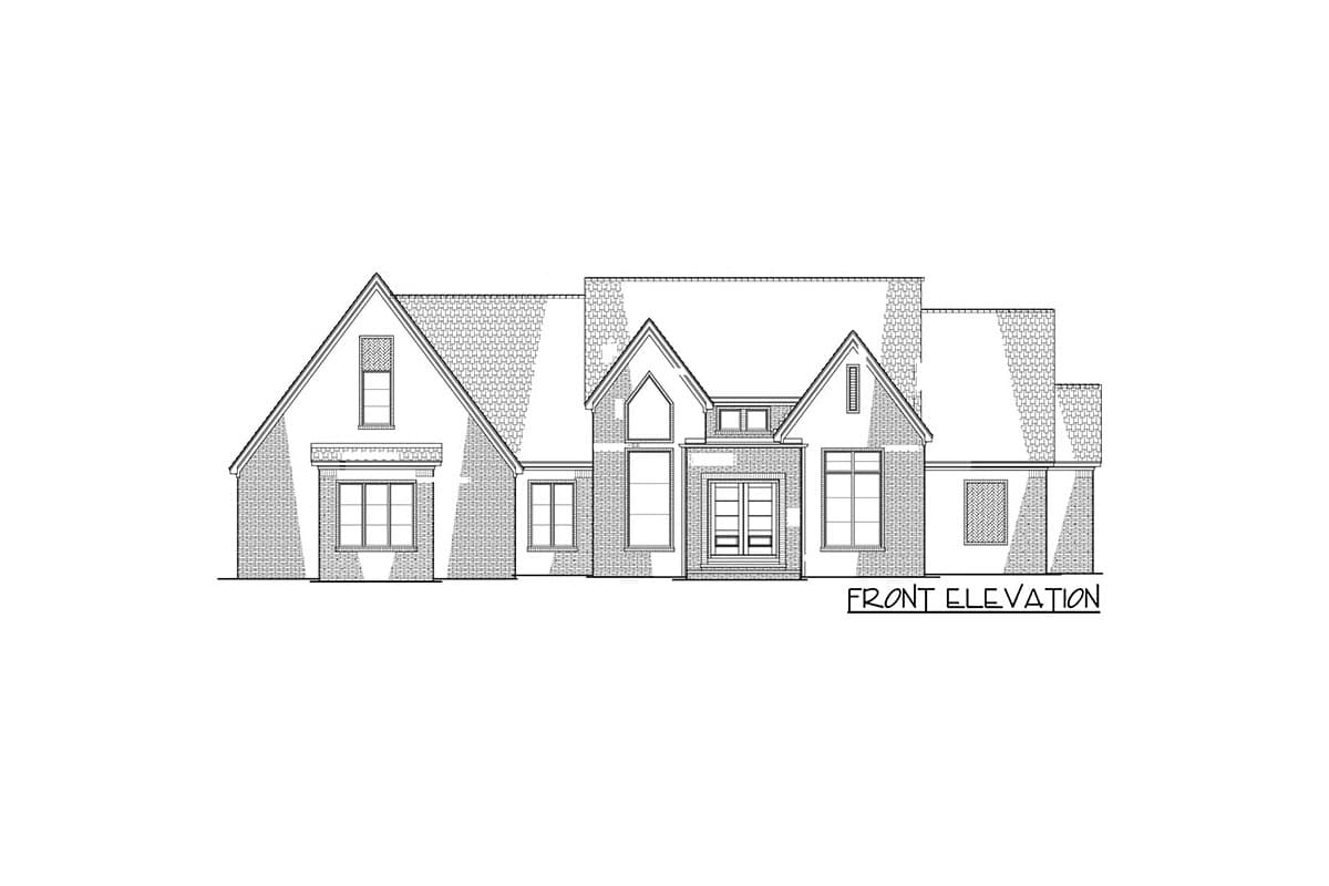 Plan 70778SND: 4-Bed Transitional Home Plan with Hidden Walk-in Pantry - 2653 Sq Ft - Image #4 - Contemporary, Country, European, French Country, Ranch, Transitional