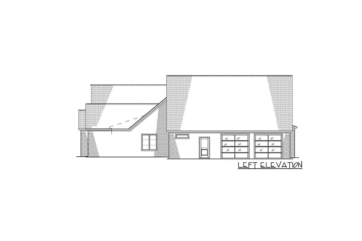 Plan 70778SND: 4-Bed Transitional Home Plan with Hidden Walk-in Pantry - 2653 Sq Ft - Image #5 - Contemporary, Country, European, French Country, Ranch, Transitional