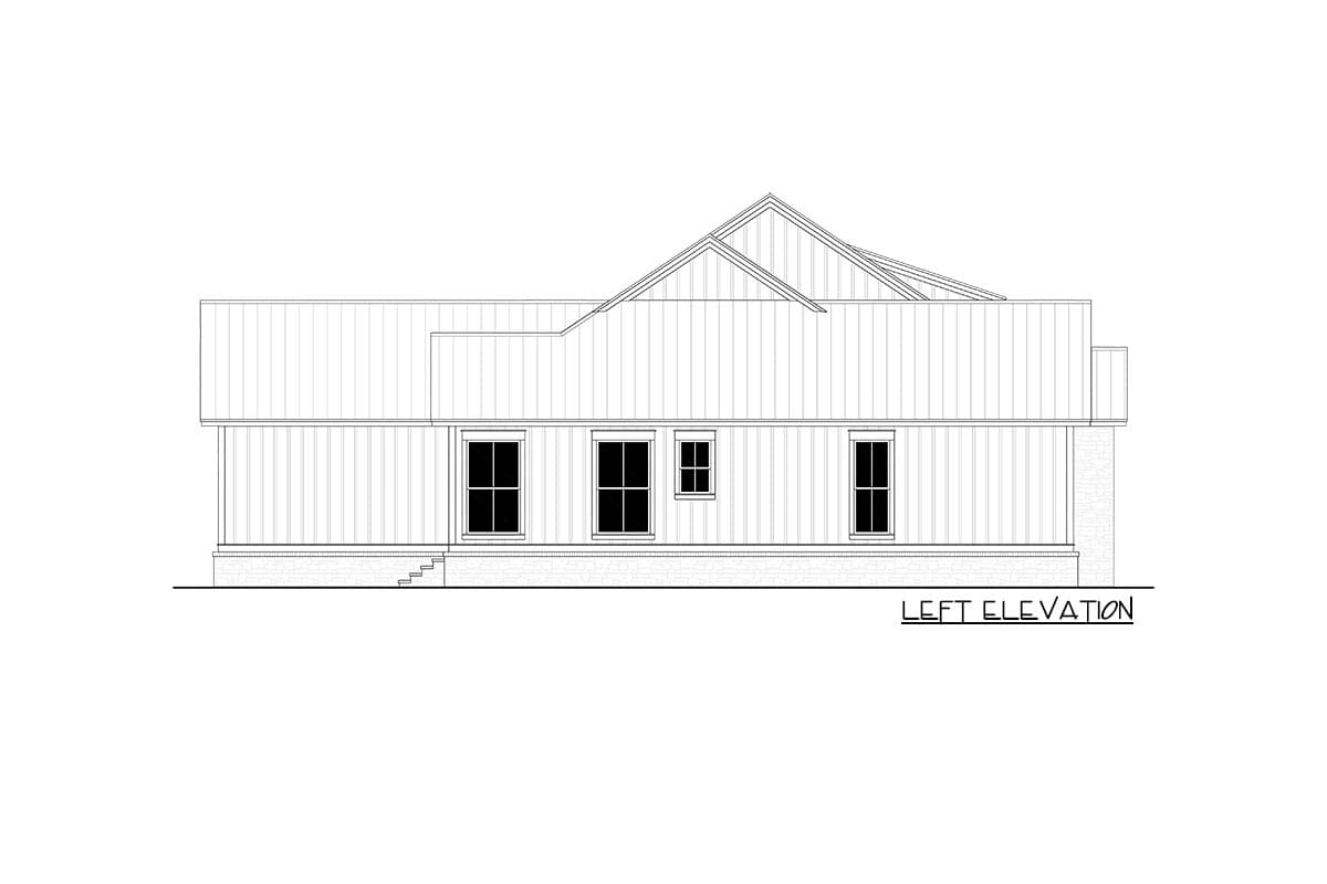Plan 51916HZ: One-Story Modern Farmhouse Plan Under 3000 Sq Ft with 4 Bedrooms  - Image #4 - Country, Farmhouse, Modern Farmhouse, New American, Ranch