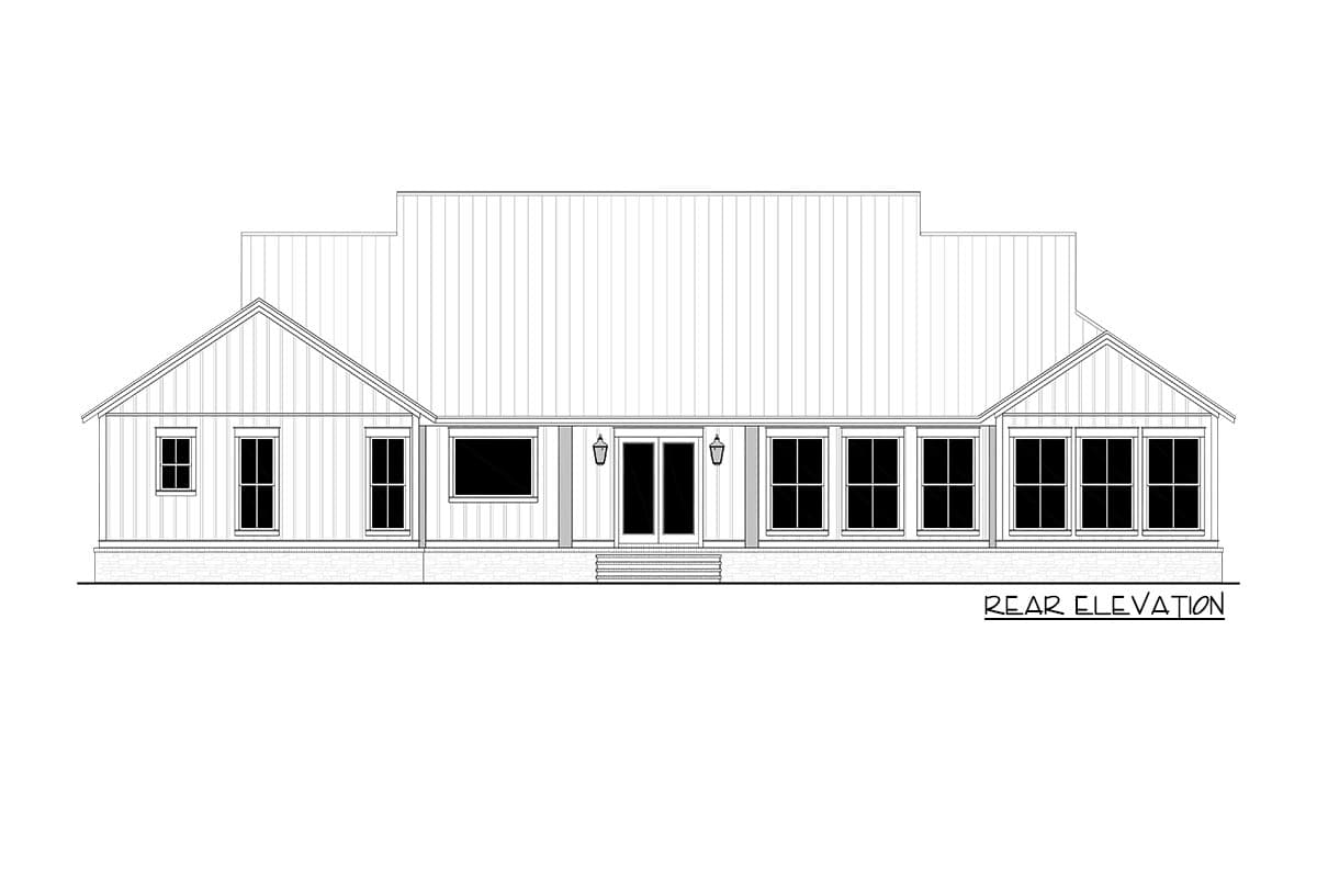 Plan 51916HZ: One-Story Modern Farmhouse Plan Under 3000 Sq Ft with 4 Bedrooms  - Image #5 - Country, Farmhouse, Modern Farmhouse, New American, Ranch