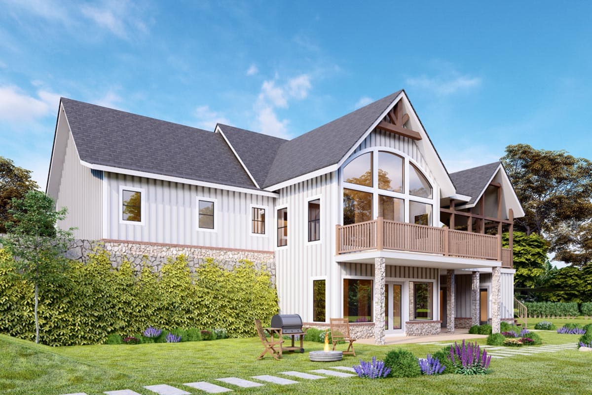 Plan 25776GE: New American House Plan with Lake Room Options - 2484 Sq Ft - Image #4 - Craftsman, New American, Ranch, Rustic