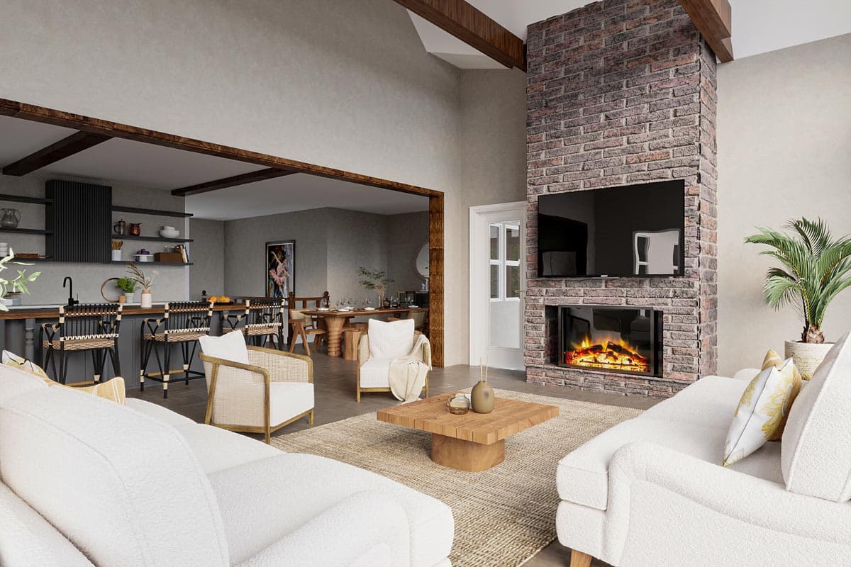 Plan 25776GE: New American House Plan with Lake Room Options - 2484 Sq Ft - Image #7 - Craftsman, New American, Ranch, Rustic