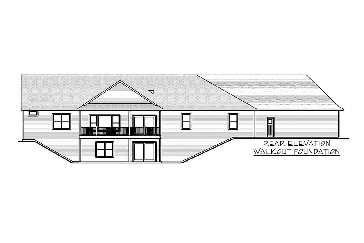 Plan 135174GRA: Mountain Ranch Plan with Loft above Angled Garage - 2262 Sq Ft - Image #6 - Country, Craftsman, Mountain, Ranch, Rustic