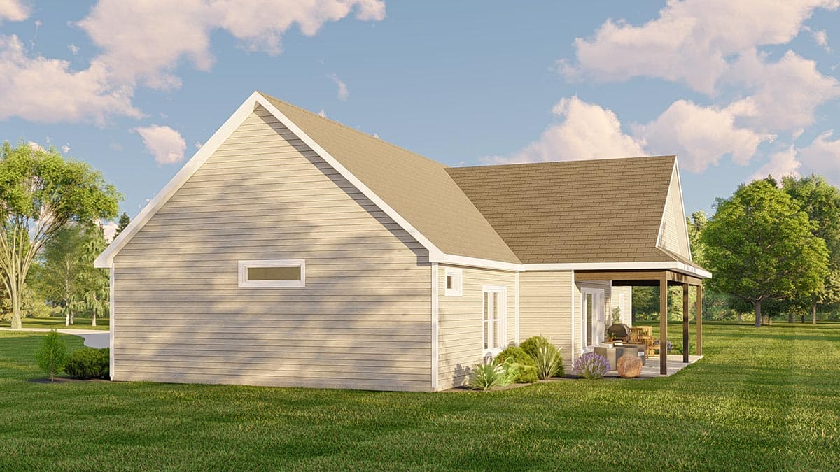 Plan 135174GRA: Mountain Ranch Plan with Loft above Angled Garage - 2262 Sq Ft - Image #5 - Country, Craftsman, Mountain, Ranch, Rustic