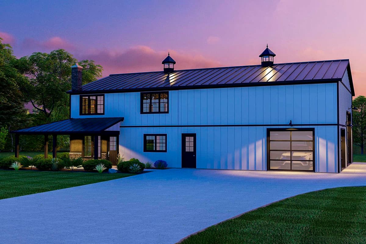 Plan 135175GRA: Barndominium-Style House Plan with Massive Locker Room - Image #6 - Barndominium, Country, New American, Rustic