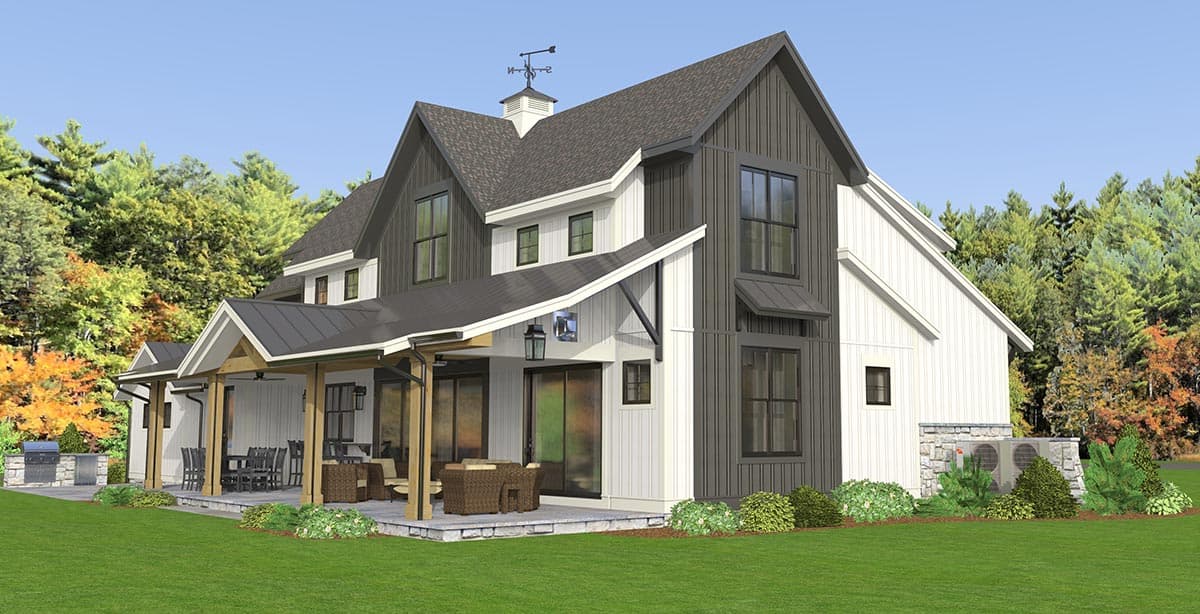Plan 654016KNA: Option-Filled New American House Plan Under 2600 Square Feet - Image #4 - Country, Craftsman, Farmhouse, Modern Farmhouse, New American