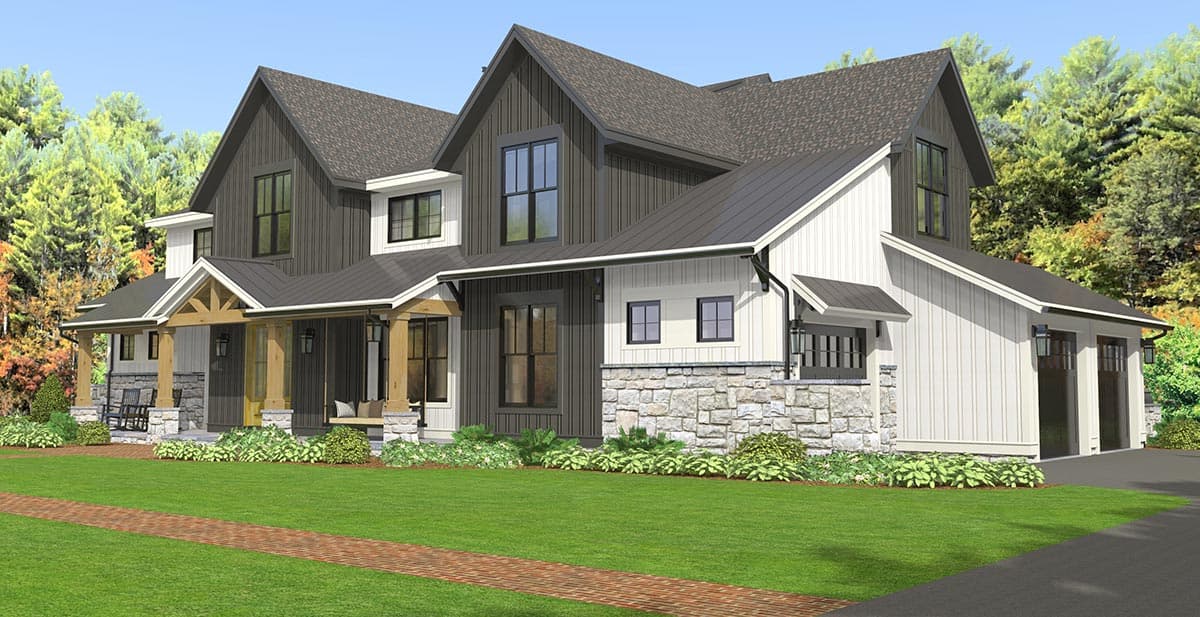 Plan 654016KNA: Option-Filled New American House Plan Under 2600 Square Feet - Image #9 - Country, Craftsman, Farmhouse, Modern Farmhouse, New American