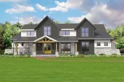 Option-Filled New American House Plan Under 2600 Square Feet