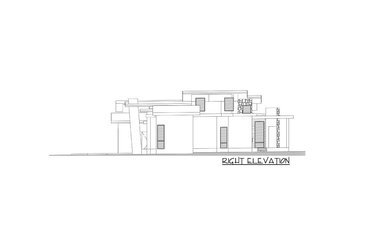 Plan 666176RAF: One-level Contemporary House Plan with RV Bay and Large Covered Patio - Image #8 - Contemporary, Mid Century Modern, Modern, Northwest