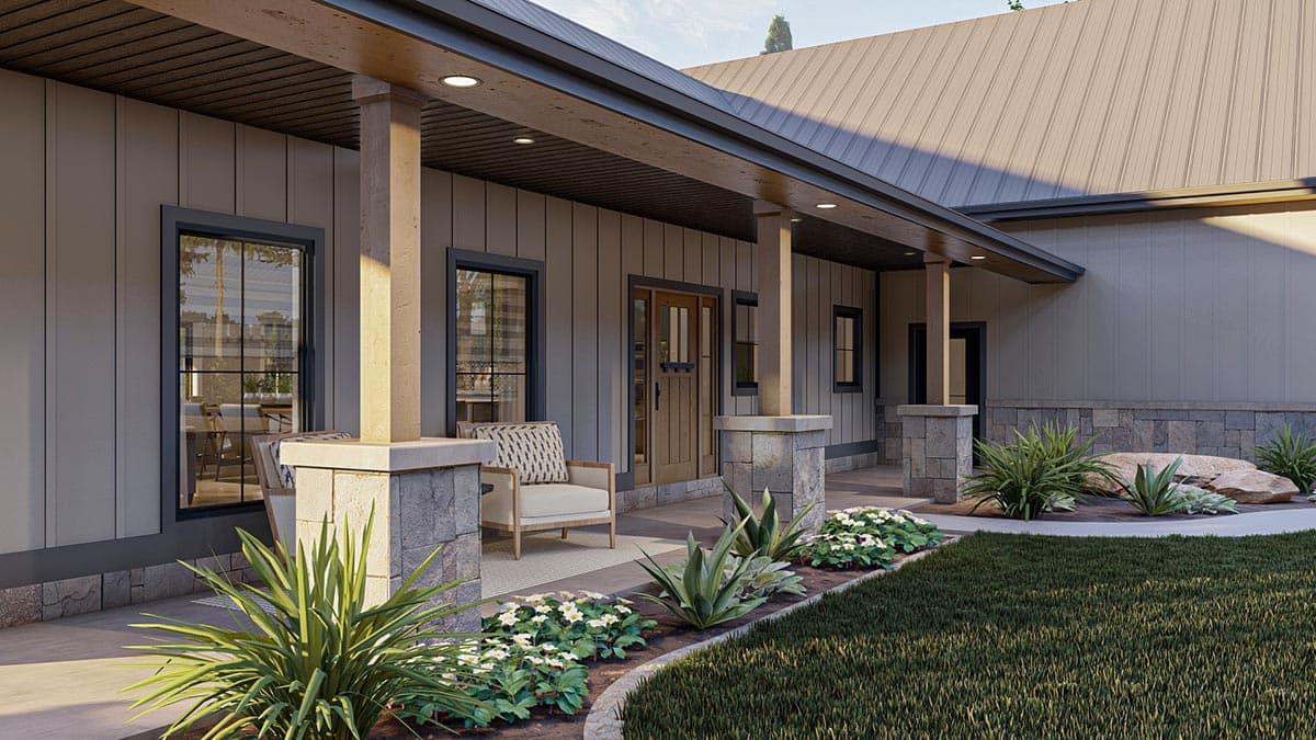 Plan 623116DJ: 1-Story Barndominium House Plan with Safe Room - 2758 Sq Ft - Image #11 - Barndominium, Country, Craftsman, Rustic, Traditional