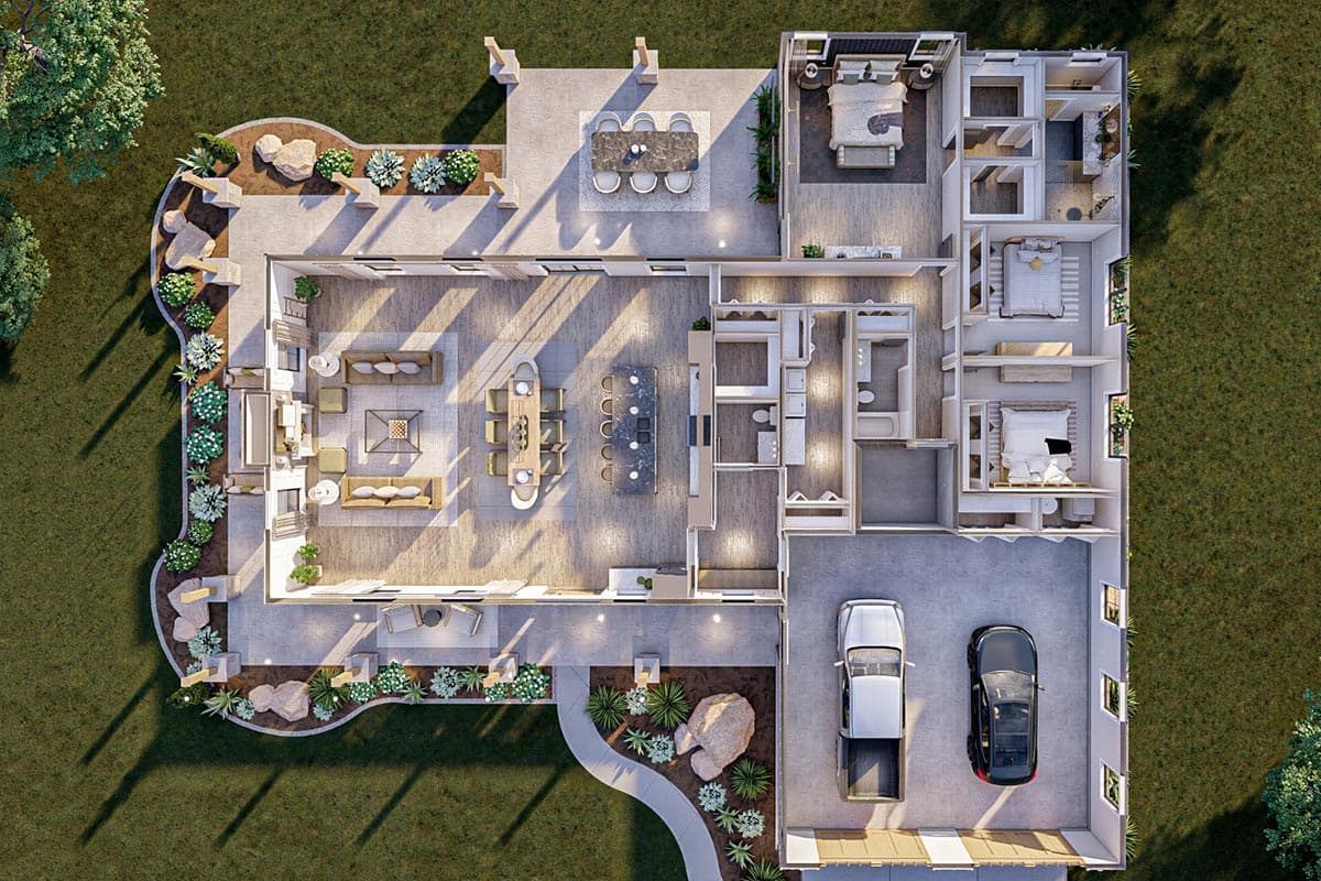 Plan 623116DJ: 1-Story Barndominium House Plan with Safe Room - 2758 Sq Ft - Image #23 - Barndominium, Country, Craftsman, Rustic, Traditional