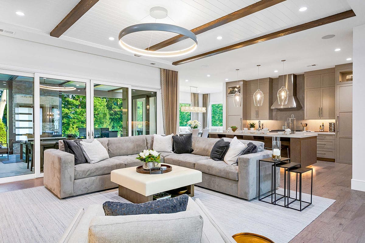 Plan 33245ZR: One-Story Transitional Home Plan with Low-Pitched Hip Roofs - 3114 Sq Ft - Image #9 - Contemporary, European, Mediterranean, New American, Prairie, Ranch, Transitional