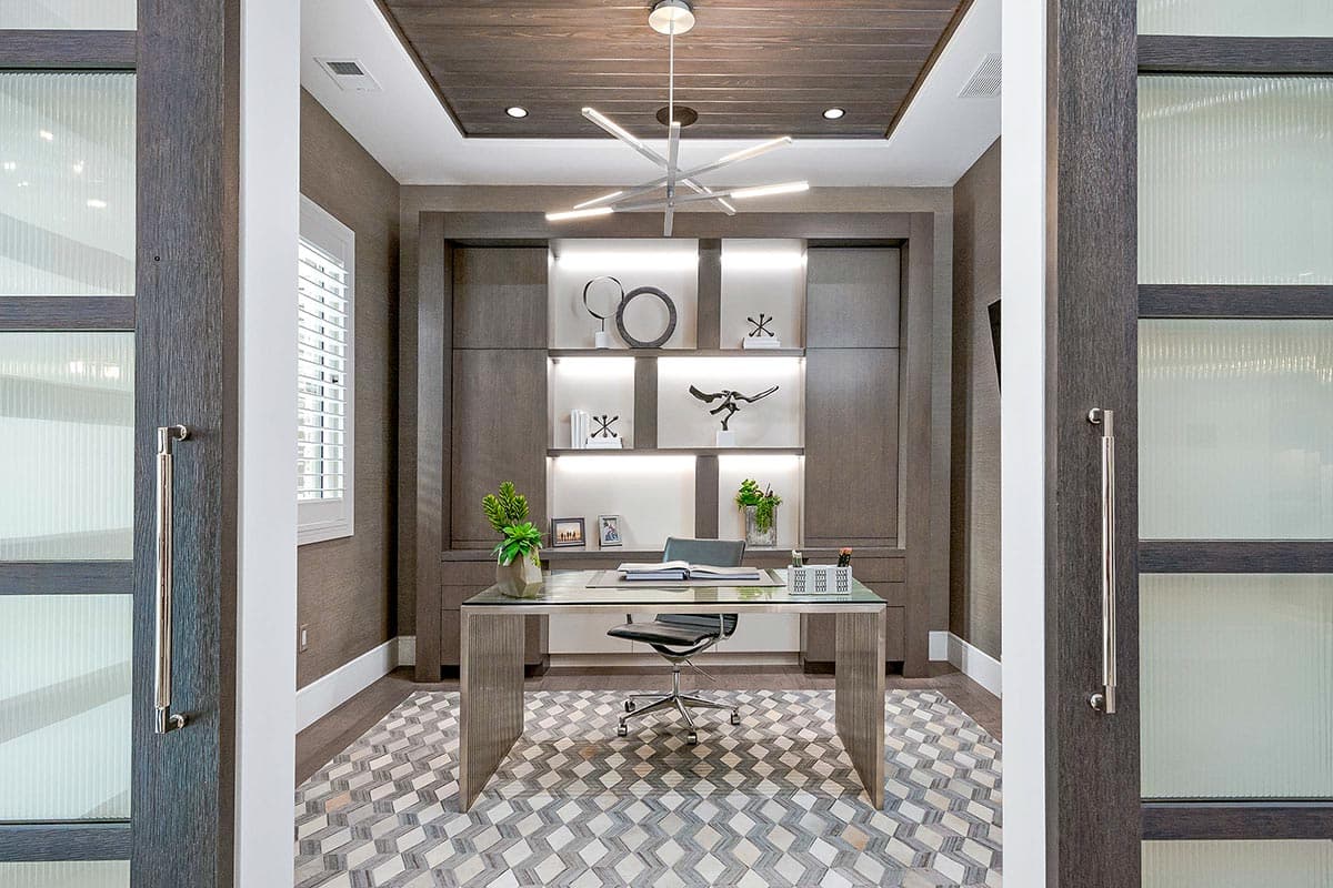 Plan 33245ZR: One-Story Transitional Home Plan with Low-Pitched Hip Roofs - 3114 Sq Ft - Image #23 - Contemporary, European, Mediterranean, New American, Prairie, Ranch, Transitional