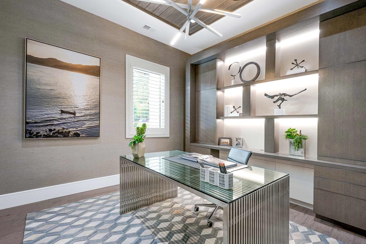 Plan 33245ZR: One-Story Transitional Home Plan with Low-Pitched Hip Roofs - 3114 Sq Ft - Image #6 - Contemporary, European, Mediterranean, New American, Prairie, Ranch, Transitional