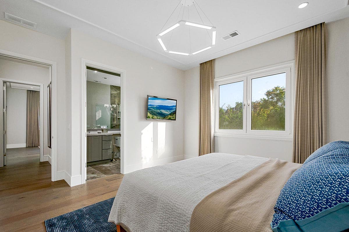 Plan 33245ZR: One-Story Transitional Home Plan with Low-Pitched Hip Roofs - 3114 Sq Ft - Image #28 - Contemporary, European, Mediterranean, New American, Prairie, Ranch, Transitional