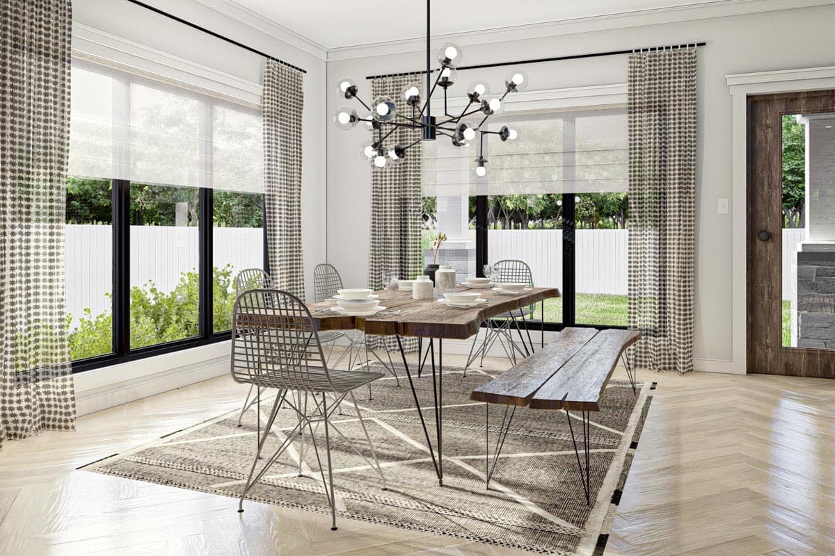 Plan 623117DJ: 2202 Square Foot Contemporary Traditional-style House Plan with 4 Bedrooms - Image #9 - Craftsman, New American, Traditional