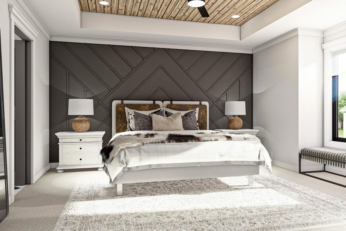 Plan 623117DJ: 2202 Square Foot Contemporary Traditional-style House Plan with 4 Bedrooms - Image #10 - Craftsman, New American, Traditional