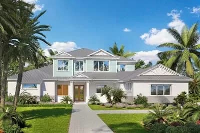 Southern Coastal Contemporary Home Plan with Great Indoor-Outdoor Living